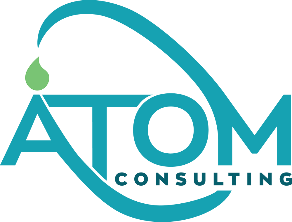 Atom Consulting logo.