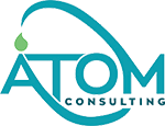 Atom Consulting logo.