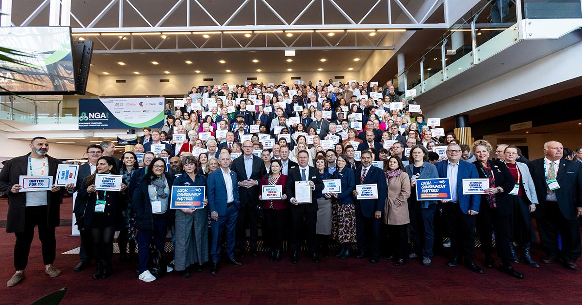 Councils from every State and Territory united with unions representing the entire local government sector at the National General Assembly of Local Government in June calling for fairer Federal Government funding.