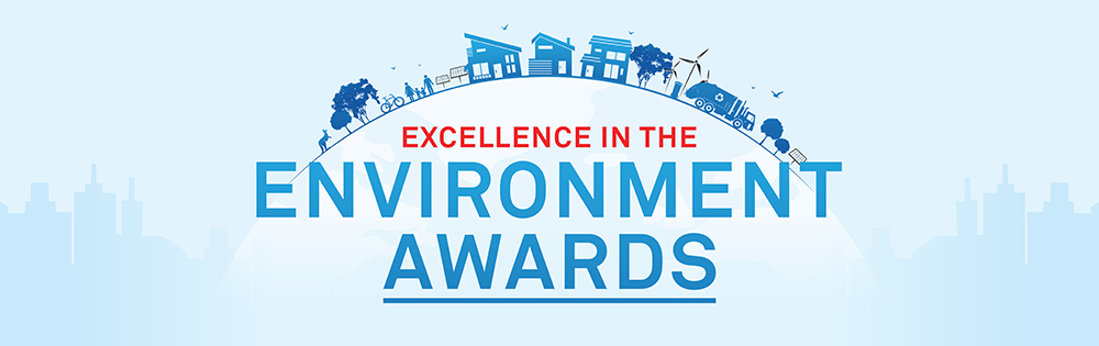 Banner for Excellence in the Environment Awards.