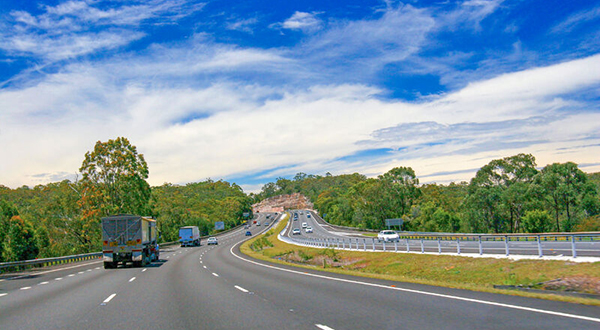Hume Highway scene between Sydney and Canberra.