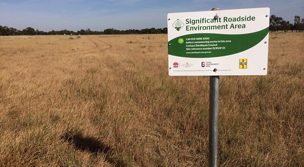 A roadside sign that reads Significant Roadside Environmental area.